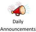 Daily Announcements
