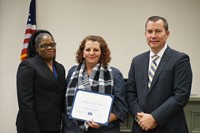 Principal, Volunteer of the Month and Superintendent