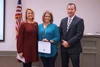 Principal, Volunteer of the Month and Superintendent