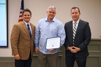 Principal, Volunteer of the Month and Superintendent