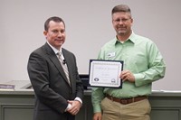 Tom Gibson and Superintendent Franklin 