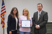 Principal, Volunteer of the Month and Superintendent 