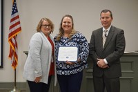 Principal, Volunteer of the Month and Superintendent 
