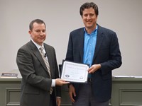 Jeremy Kilburn and Superintendent Franklin 