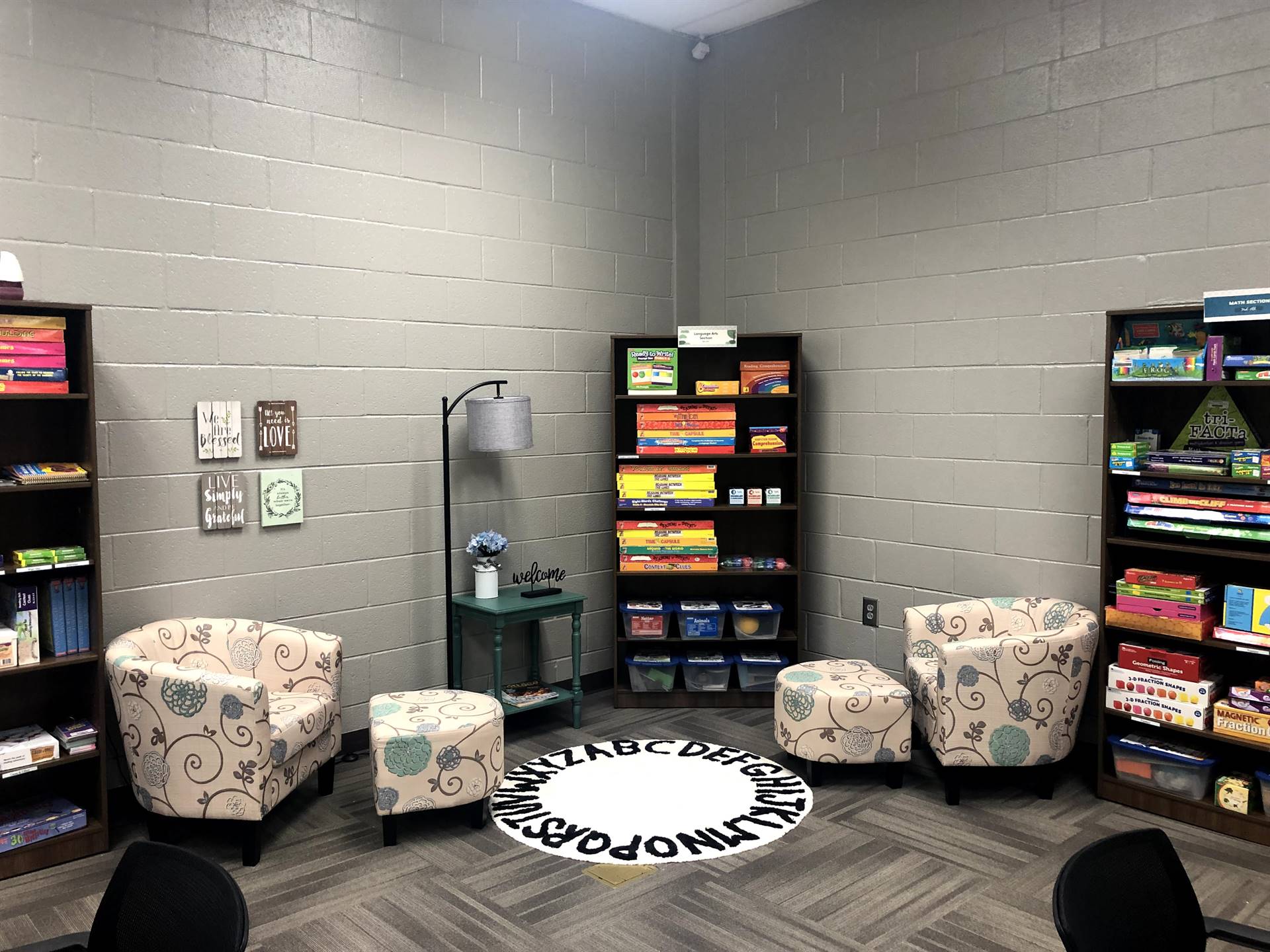SOAR family reading corner